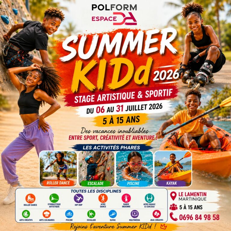 Juillet 2026 summer kiDd stage artistique sportif loisirs